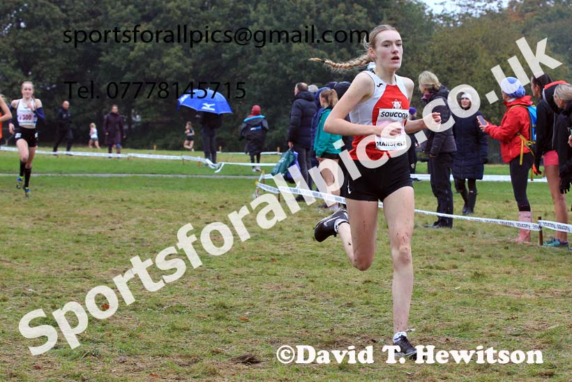 Womens Under-17s 2023 National Cross Country Relays, Berry Hill Park, Mansfield.  Photo: David T. Hewitson/Sports for All Pics